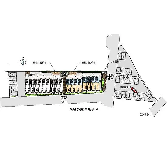 ★手数料０円★千葉市中央区蘇我５丁目 月極駐車場